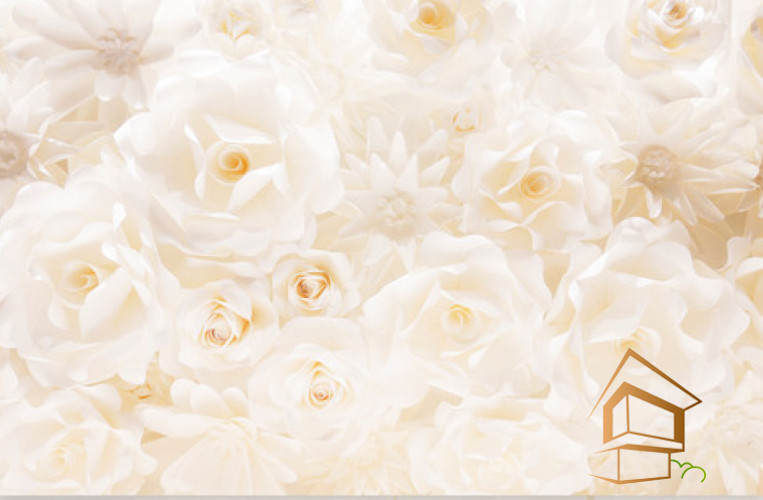 Натяжной потолок с фотопечатью Цветы 394 - -