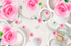 Натяжной потолок с фотопечатью Абстракция 064