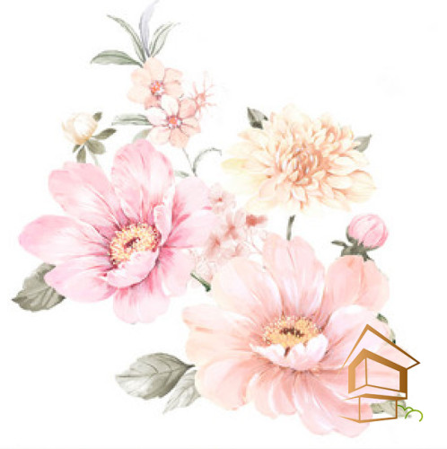 Натяжной потолок с фотопечатью Цветы 296 -  -