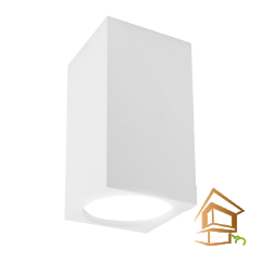 Светильник УНИВЕРСАЛЬНЫЙ потолочный для натяжных и подвесных потолков под лампу gu10/mr-16, ART BLOCK белый,  55*55*100