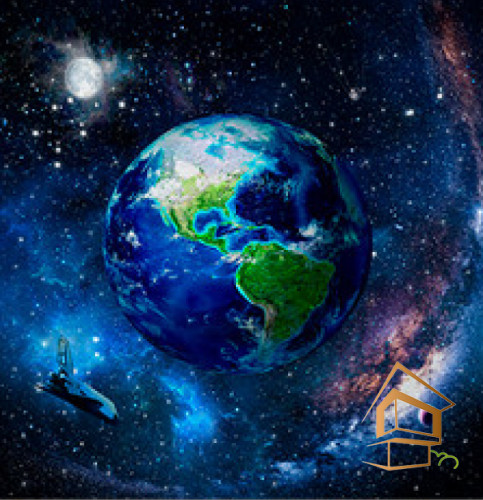 Натяжной потолок с фотопечатью Космос 091 - -