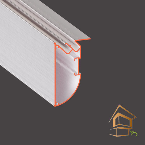 Профиль для натяжных потолков Flexy FUSION 03 бесщелевой, для многоуровневых конструкций, 2 м, не крашеный