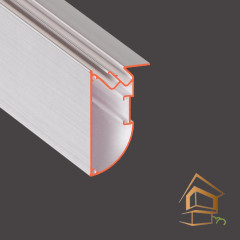 Профиль для натяжных потолков Flexy FUSION 03 бесщелевой, для многоуровневых конструкций, 2 м, не крашеный