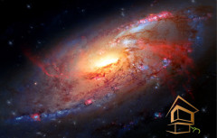 Натяжной потолок с фотопечатью Космос 093