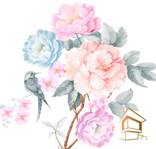 Натяжной потолок с фотопечатью Цветы 299 -  -