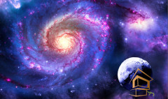 Натяжной потолок с фотопечатью Космос 094