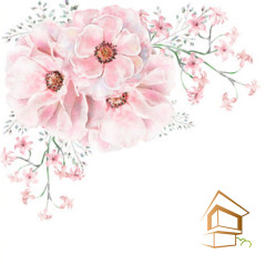 Натяжной потолок с фотопечатью Цветы 282