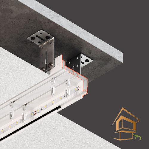 Профиль Flexy GARDINA 2 01, двухрядная с нижней заправкой 3.2 м