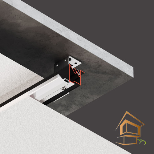 Профиль для натяжных потолков Flexy KONSTRUKTOR 02, для многоуровневых конструкций, 2 м, белый