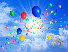 Натяжной потолок с фотопечатью Небо и объекты 121