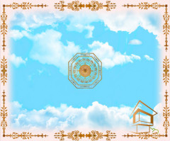 Натяжной потолок с фотопечатью Фрески, своды 060