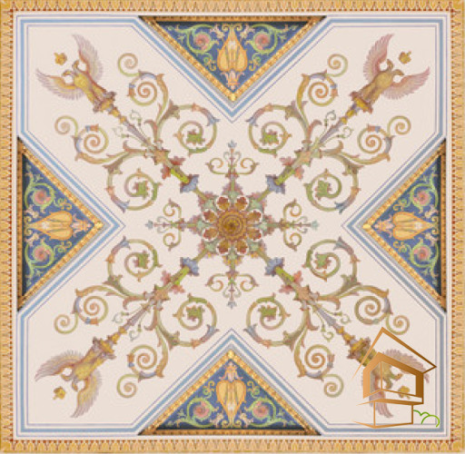 Натяжной потолок с фотопечатью орнаменты и узоры 073 - -