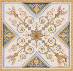 Натяжной потолок с фотопечатью орнаменты и узоры 073