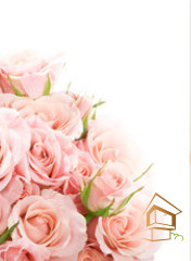 Натяжной потолок с фотопечатью Цветы 091