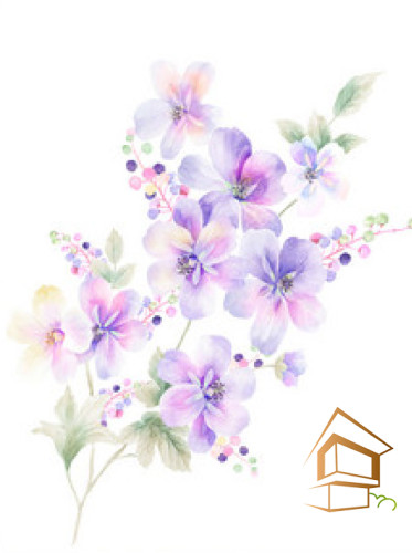 Натяжной потолок с фотопечатью Цветы 301 -  -