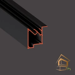 Профиль для натяжных потолков Flexy KONSTRUKTOR 02, для многоуровневых конструкций, 2 м, черный