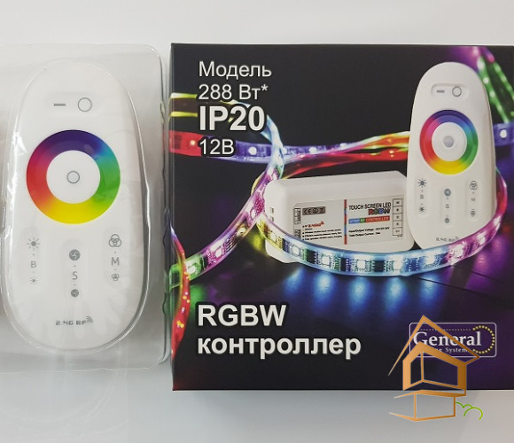 Контроллер RGBW с сенсорным пультом IP20, 288 W, 12V 