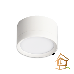 Светильник потолочный для натяжных и подвесных потолков GX53, ART SMART белый Накладной,  85*50