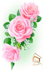 Натяжной потолок с фотопечатью Цветы 092