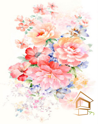 Натяжной потолок с фотопечатью Цветы 302 -  -