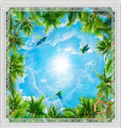 Натяжной потолок с фотопечатью Небо и объекты 005 - -