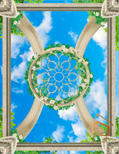 Натяжной потолок с фотопечатью Фрески, своды 062 -  -