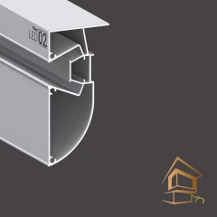 Профиль для натяжных потолков Flexy LED 02 для многоуровневых конструкций с подсветкой, 2 м