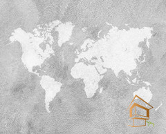 Натяжной потолок с фотопечатью Карты 021