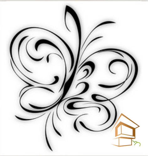 Натяжной потолок с фотопечатью Бабочки 071 - -