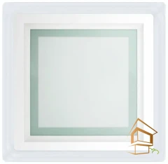 LED панель квадрат ATRUM потолочный для натяжных и подвесных потолков, 12W, 4200к, 960ЛМ, D160*120*35