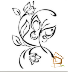 Натяжной потолок с фотопечатью Бабочки 072