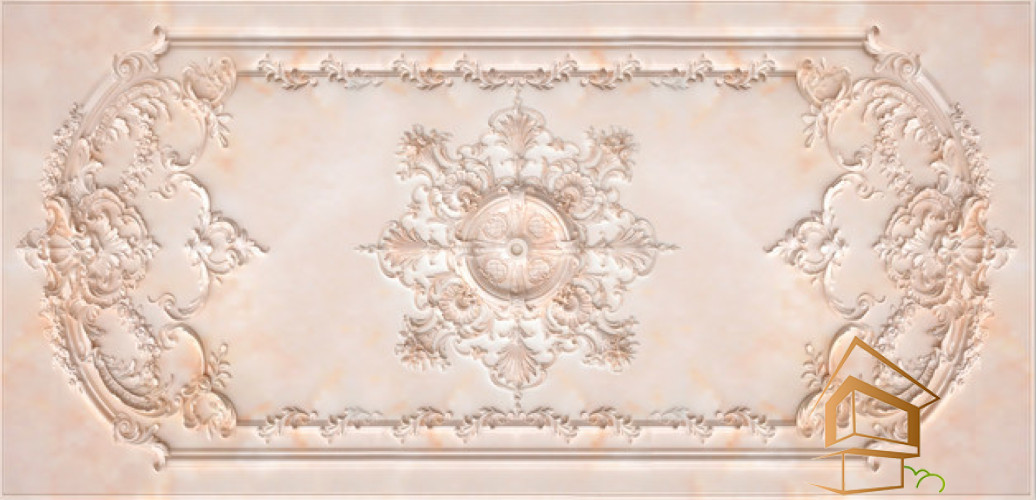 Натяжной потолок с фотопечатью орнаменты и узоры 077 - -