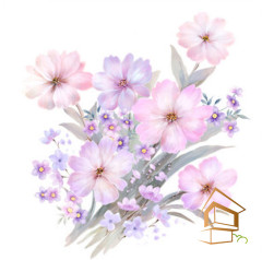 Натяжной потолок с фотопечатью Цветы 305