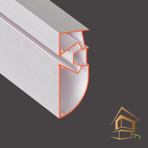 Профиль для натяжных потолков Flexy STANDART 01 для многоуровневых конструкций, 2 м