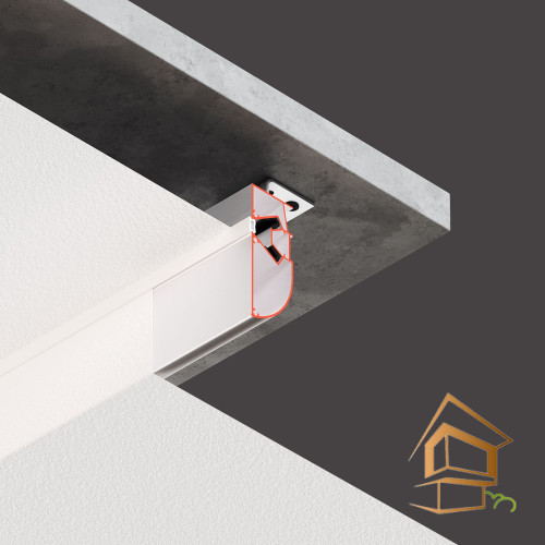 Профиль для натяжных потолков Flexy STANDART 01 для многоуровневых конструкций, 2 м