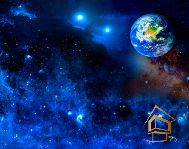 Натяжной потолок с фотопечатью Космос 100 - -