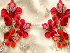 Натяжной потолок с фотопечатью Абстракция 075