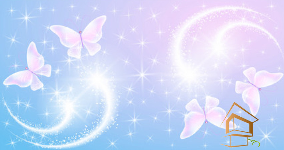 Натяжной потолок с фотопечатью Бабочки 073 -  - 