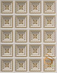 Натяжной потолок с фотопечатью орнаменты и узоры 078