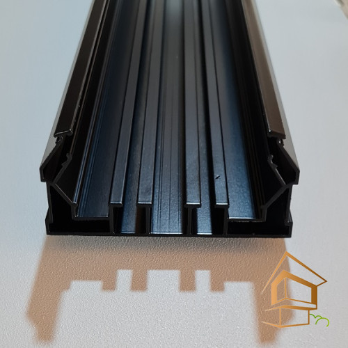 Профиль карнизный двухрядный ПК 14 черный - -