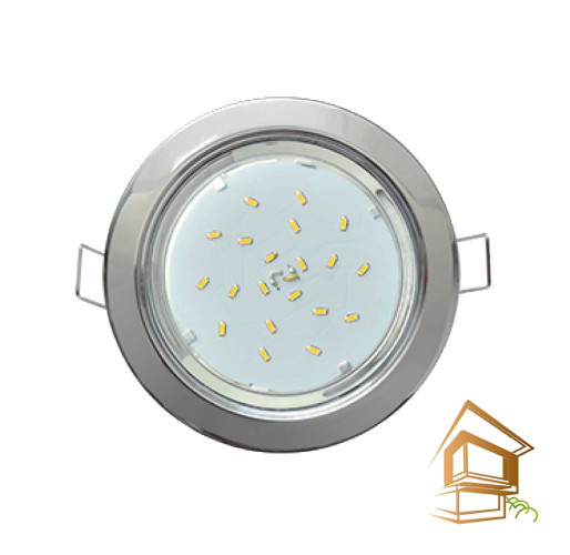 Светильник GX53 хром без кольца, Ecola