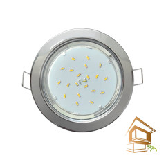 Светильник светодиодный потолочный для натяжных и подвесных потолков, GX53 хром