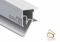 Профиль для натяжных потолков Flexy MURAVEJ 01, не крашенный, 2 м