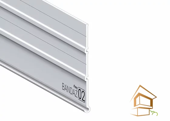 Профиль для натяжных потолков Flexy BANDAZ 02, 2 м, белый глянец
