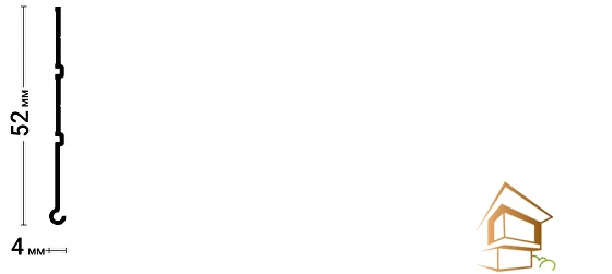 Профиль для натяжных потолков Flexy BANDAZ 02, 2 м, белый глянец