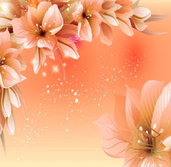 Натяжной потолок с фотопечатью Цветы 309