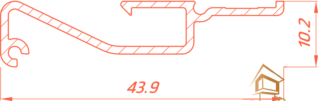 Профиль для натяжных потолков Flexy FINISH 01, не крашенный, 2 м