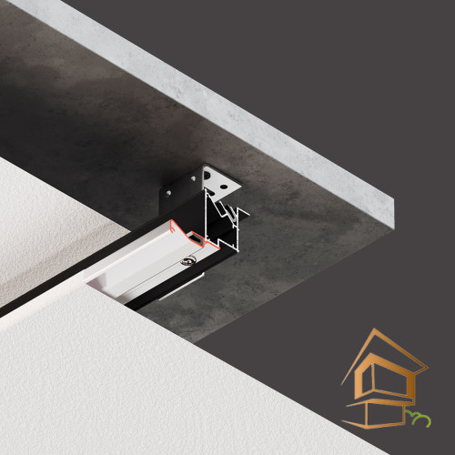 Профиль для натяжных потолков Flexy FINISH 01, не крашенный, 2 м