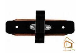 Трековый соединитель для шинопровода прямой внутренний, черный, 1 фаза -  - 