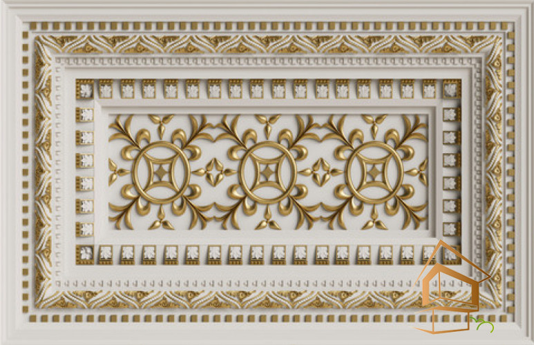 Натяжной потолок с фотопечатью орнаменты и узоры 082 - -